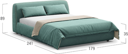 Кровать двуспальная MOON 1008