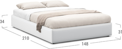 Кровать двуспальная 140х200 MOON FAMILY 1240